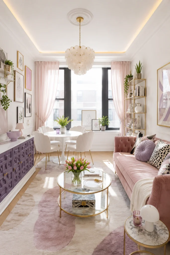 Pastel Studio Apartment Decor