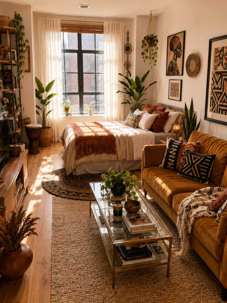  Afrohemian Studio Apartment Ideas