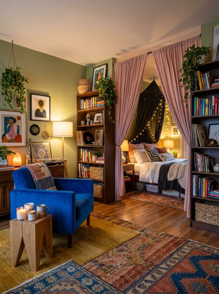 Studio Apartment Shelf Decor