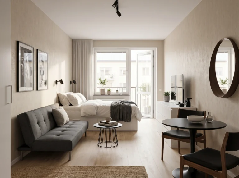 16 Visual Tricks Interior Designers Use to Make Small Studios Look Bigger