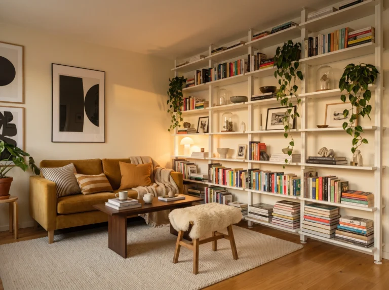 Studio Apartment Shelf Decor
