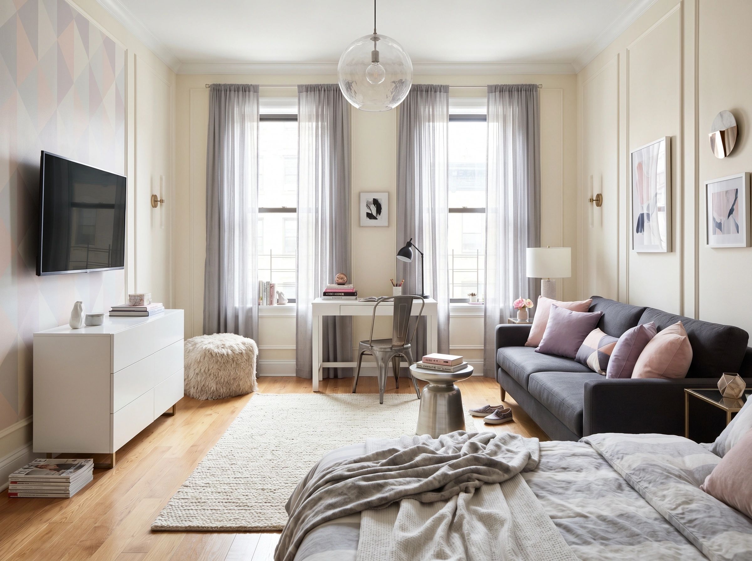 Studio Apartment Textiles & Soft Decor Ideas