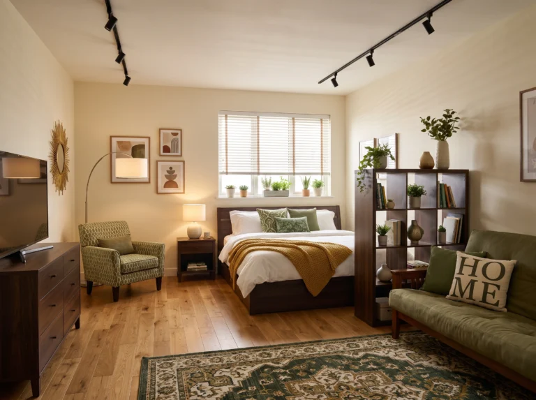 How to Separate Sleeping and Living Areas in a Studio Apartment