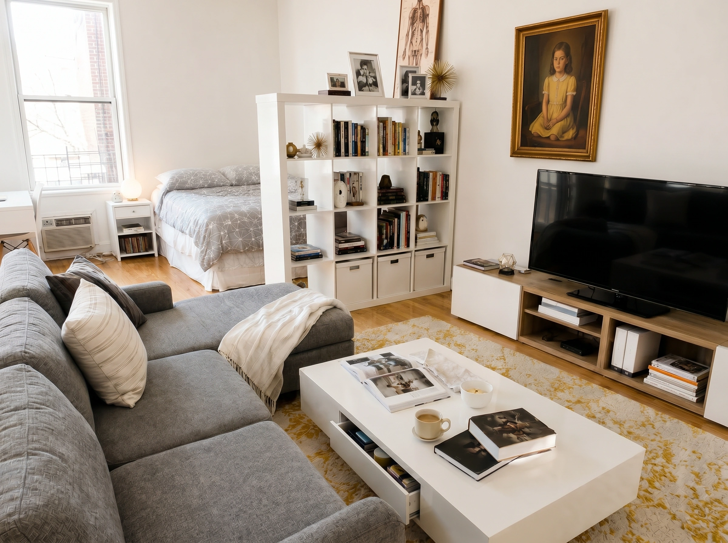How to Separate Sleeping and Living Areas in a Studio Apartment