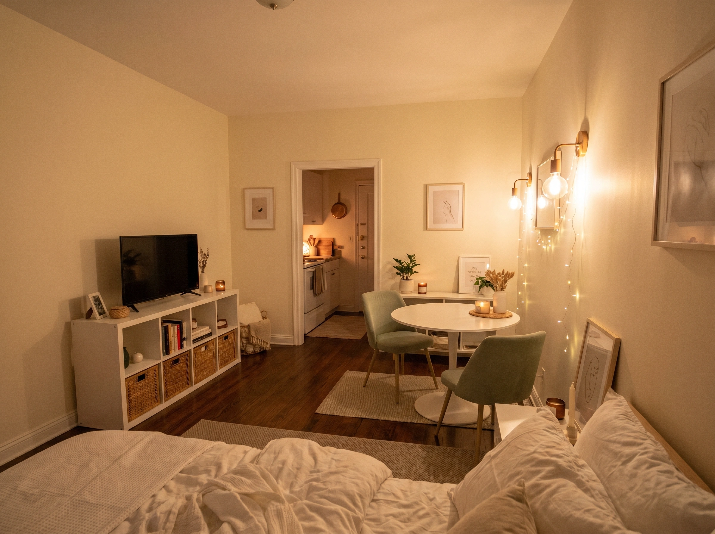 Studio Apartment Lighting