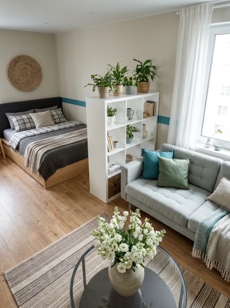 Studio Apartment Bedroom Divider Ideas 