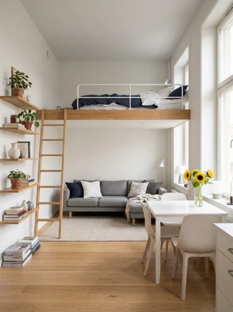 Genius Under-Loft Ideas for Studio Apartments