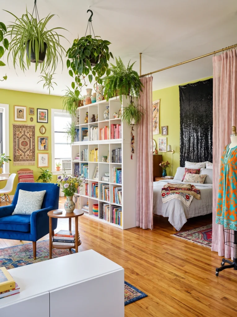 Studio Apartment Curtain Divider