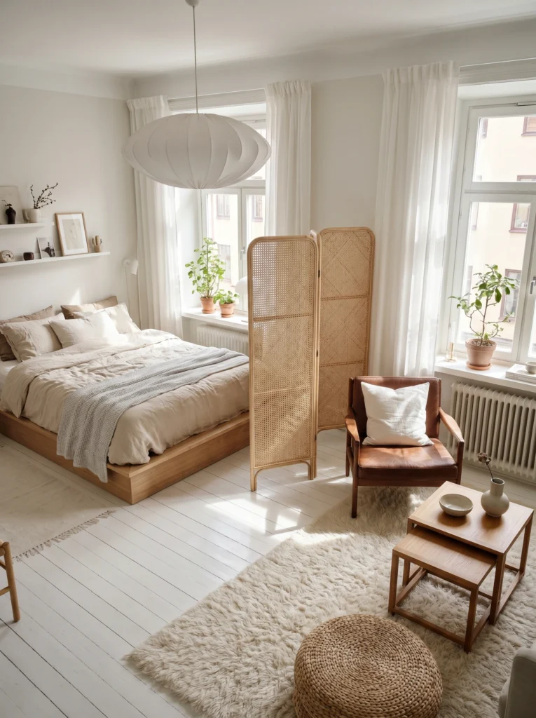 Folding Room Divider Ideas for Studio Apartments