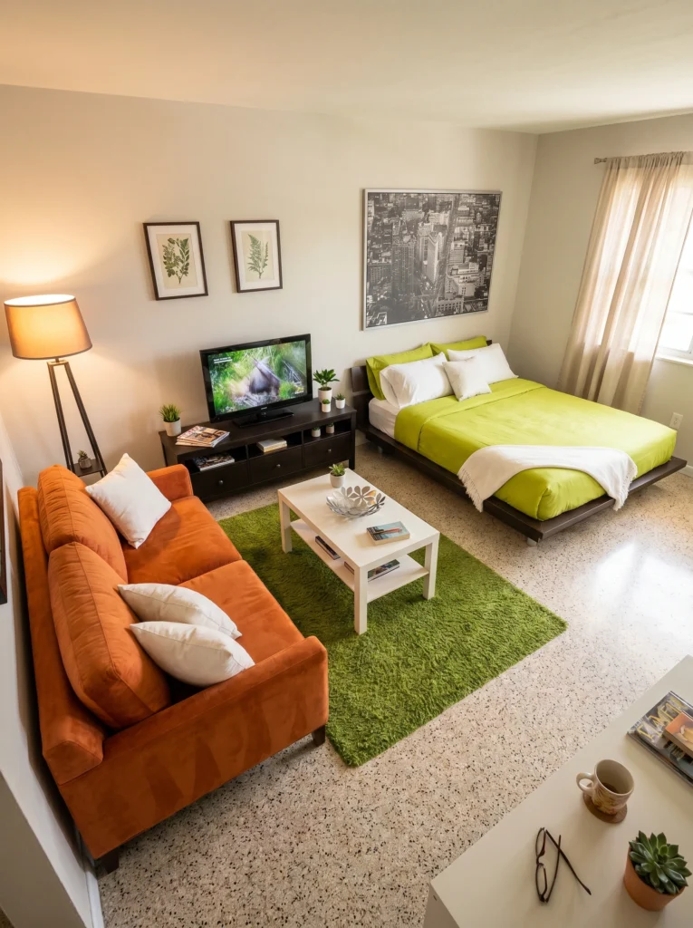 Mini Studio Apartment Rug Ideas
