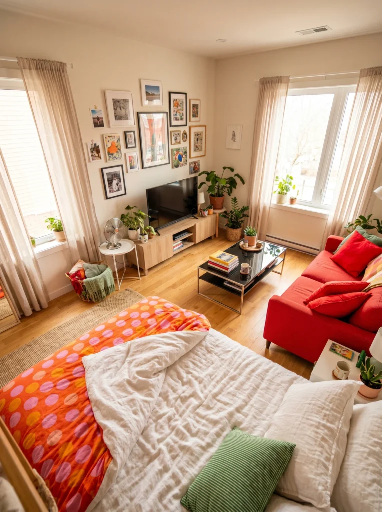 Studio Apartment Bedroom Cozy Ideas