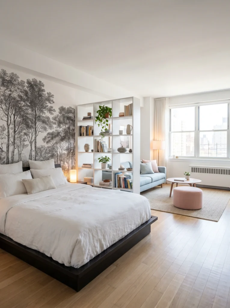 Studio Apartment Bedroom Divider Ideas 