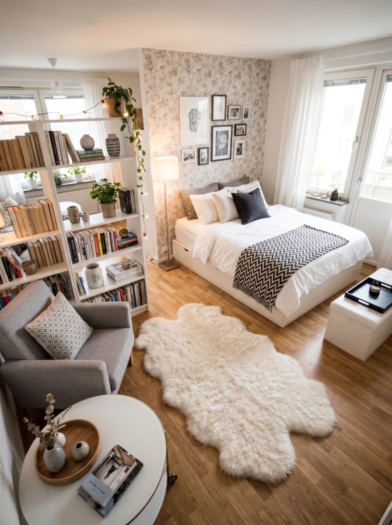Studio Apartment Bedroom Cozy Ideas