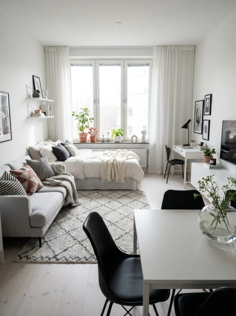 Mini Studio Apartment Minimalist Ideas 