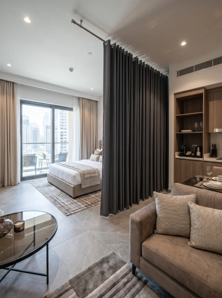 Studio Apartment Temporary Divider Ideas