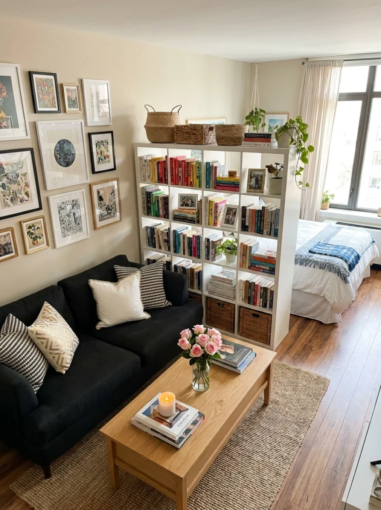 17 Smart Room Dividers with Storage for Studio Apartments