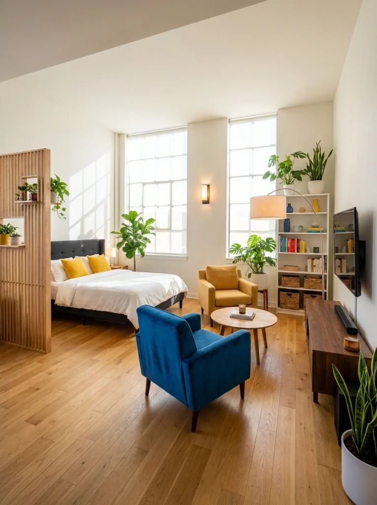 Studio Apartment Bedroom Lighting Ideas