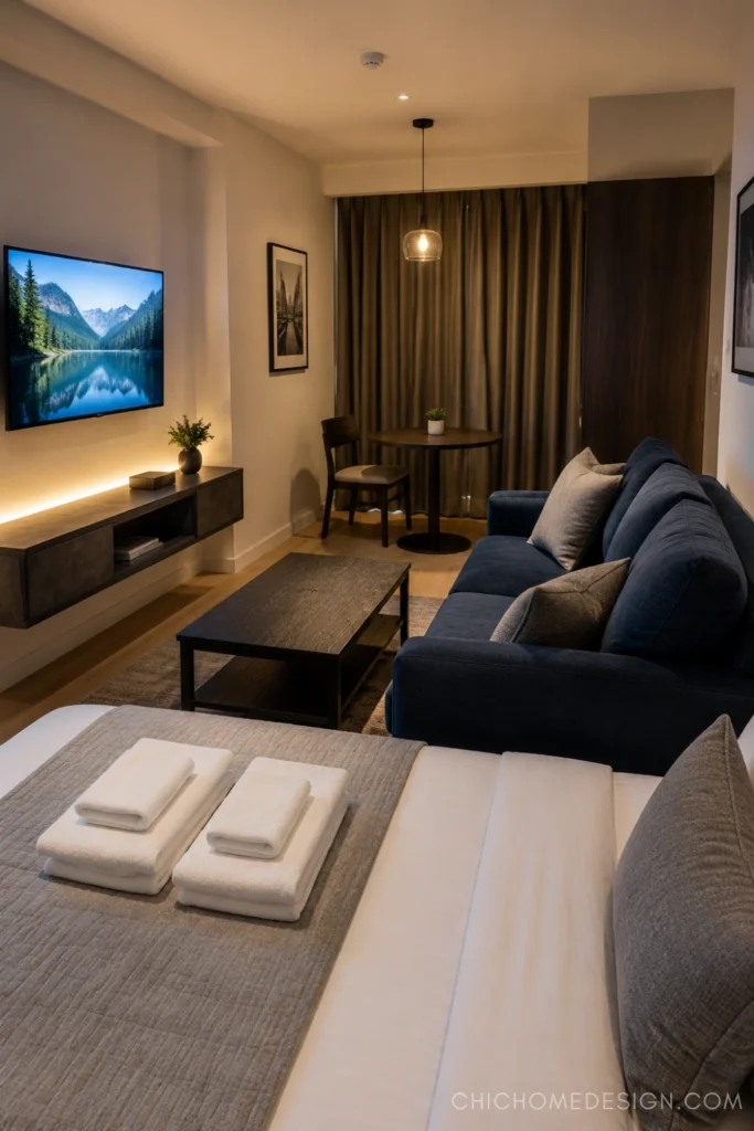 Mini Studio Apartment Curtain Ideas