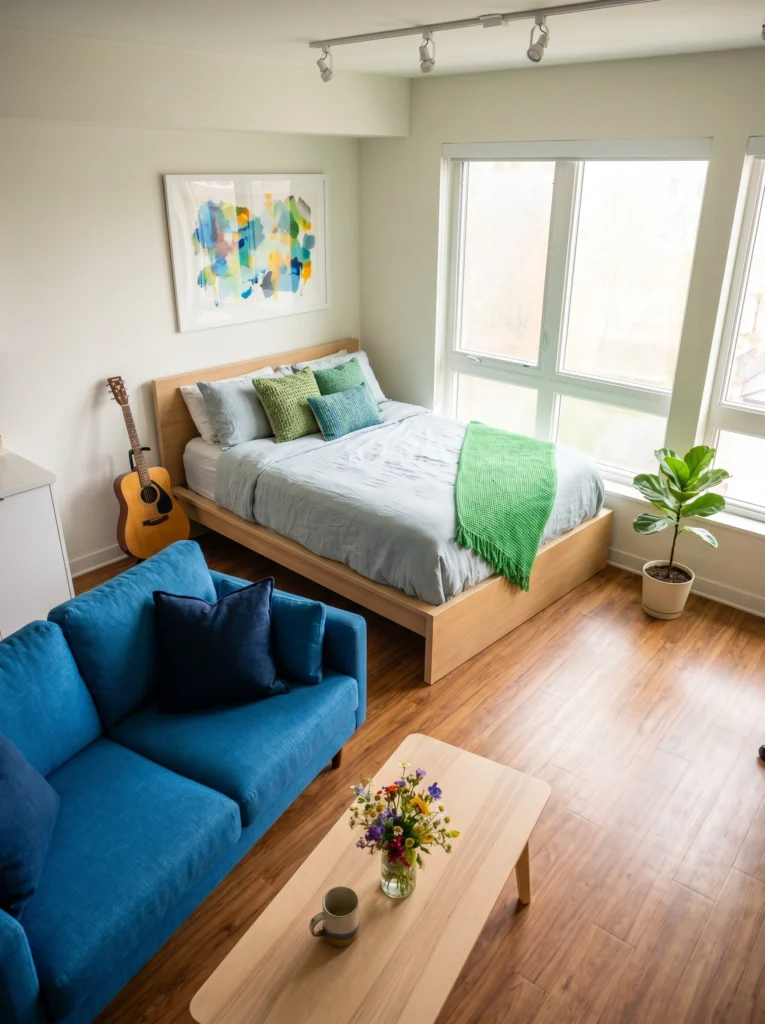 Studio Apartment Bedroom Wall Decor