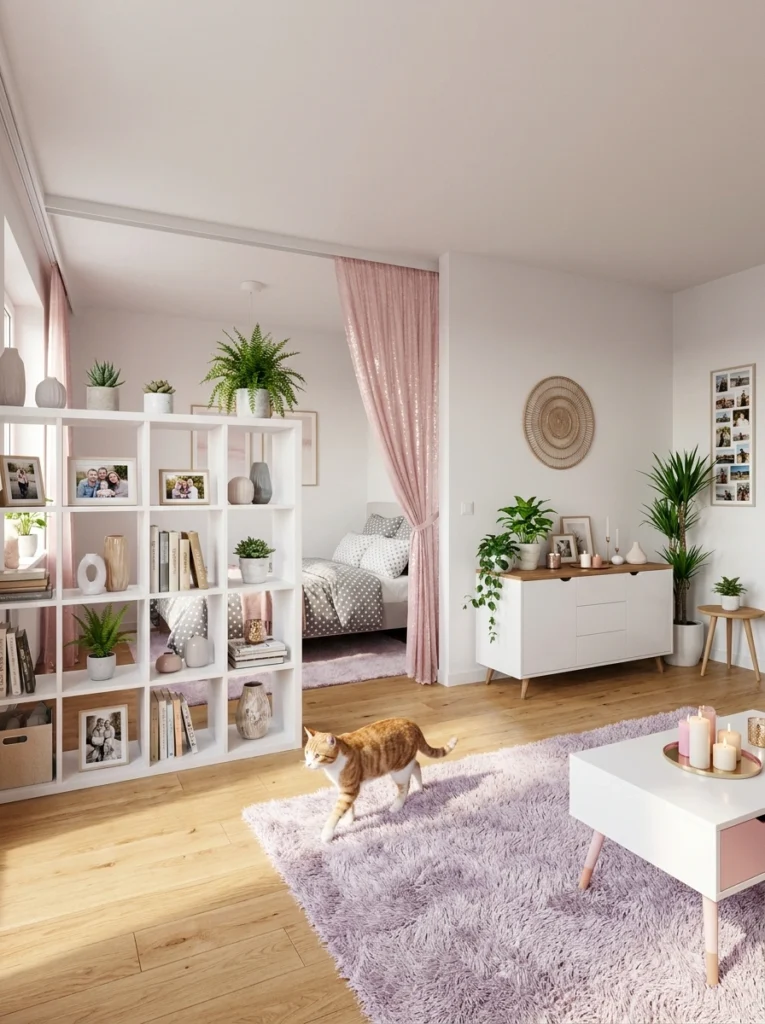 17 Smart Room Dividers with Storage for Studio Apartments