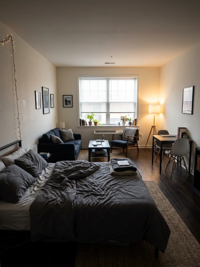 Mini Studio Apartment Minimalist Ideas 