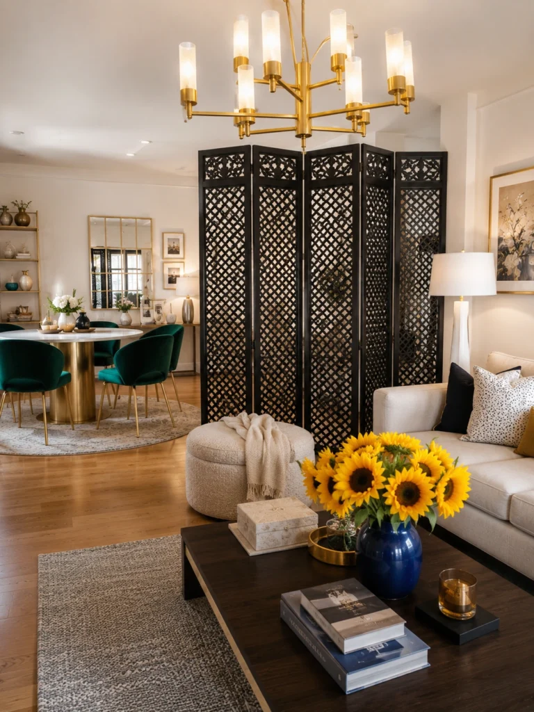 Folding Room Divider Ideas for Studio Apartments