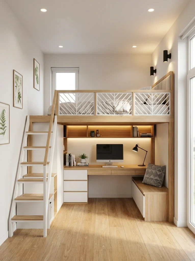 Genius Under-Loft Ideas for Studio Apartments