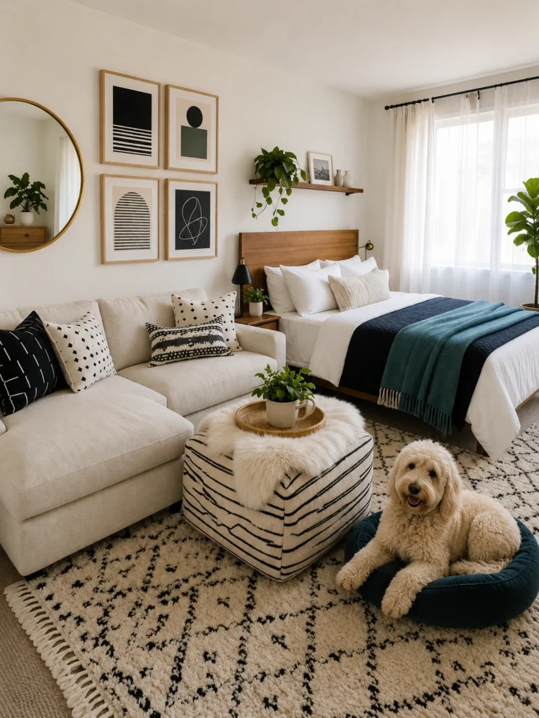  Studio Apartment ideas for women With Pets Dog-Friendly Layouts