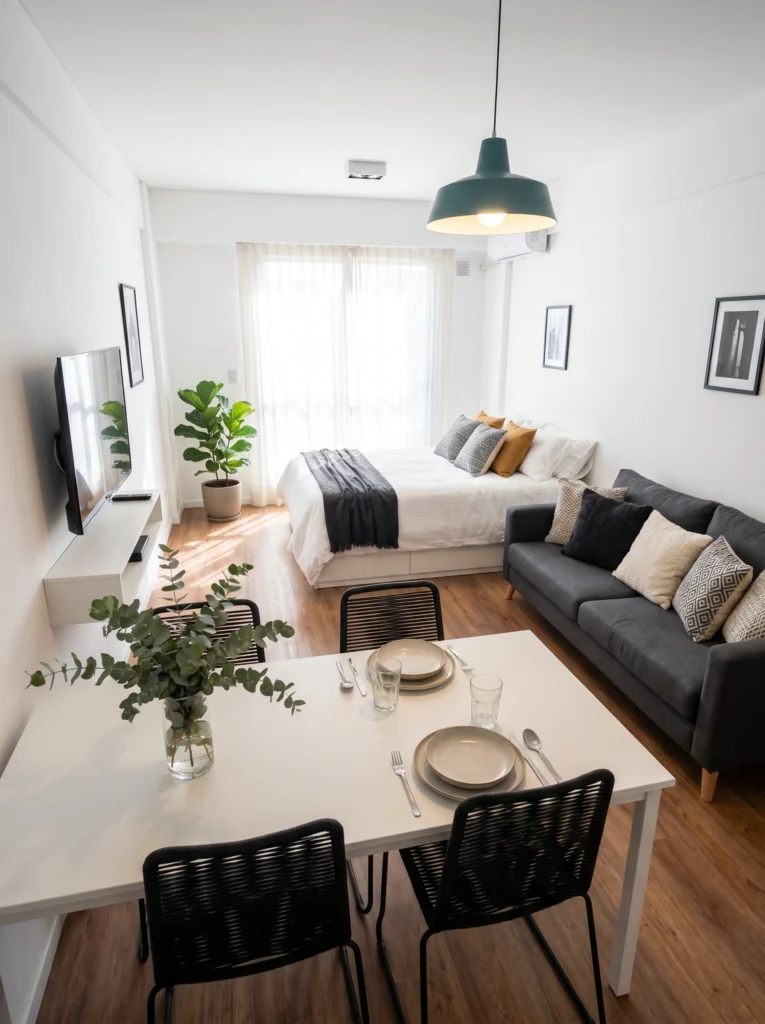 Mini Studio Apartment Dining Ideas