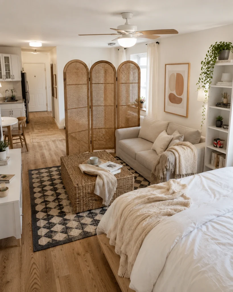 Folding Room Divider Ideas for Studio Apartments