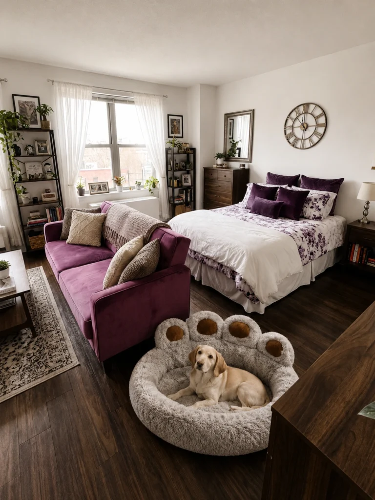  Studio Apartment ideas for women With Pets Dog-Friendly Layouts