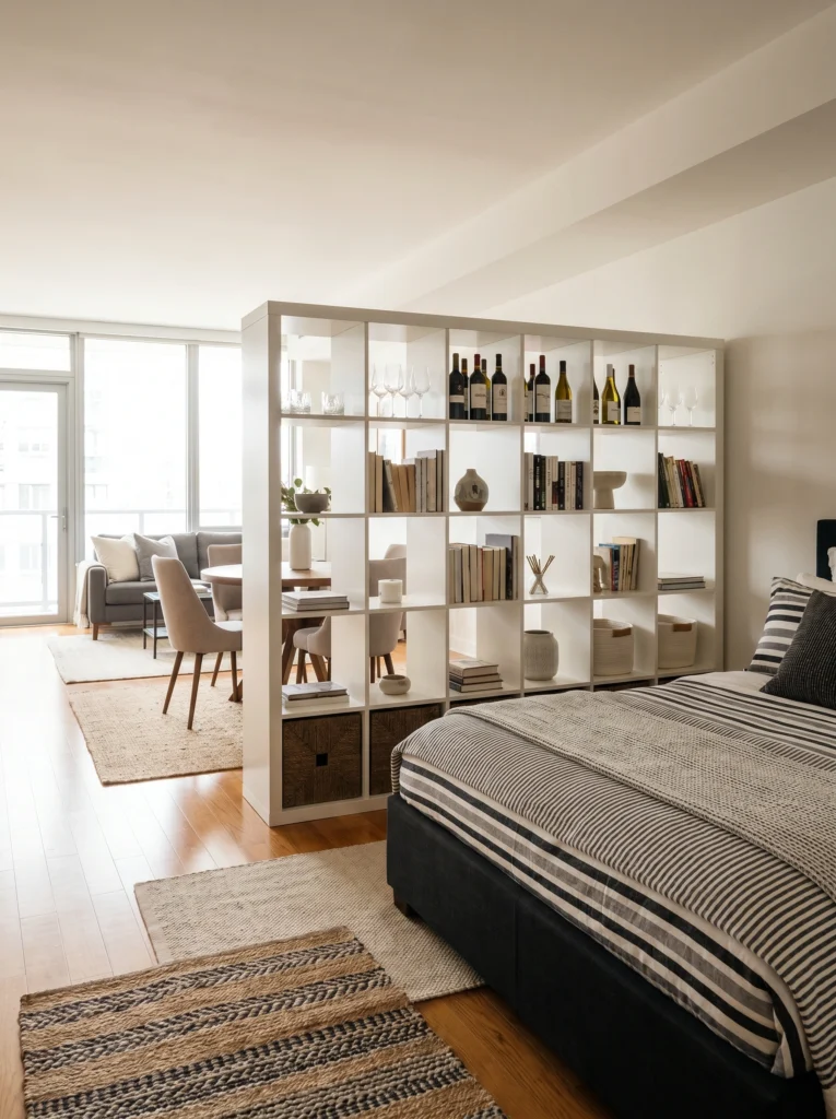 Stylish Ways to Separate a Bedroom in a Studio Apartment