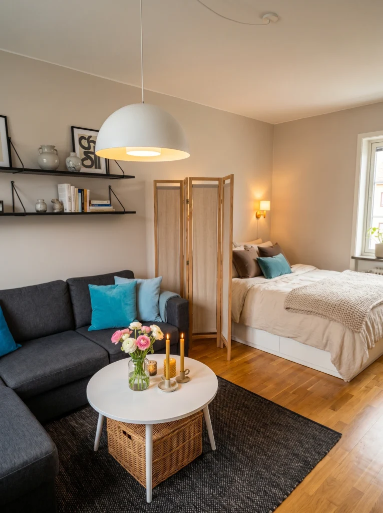 Studio Apartment Bedroom Lighting Ideas