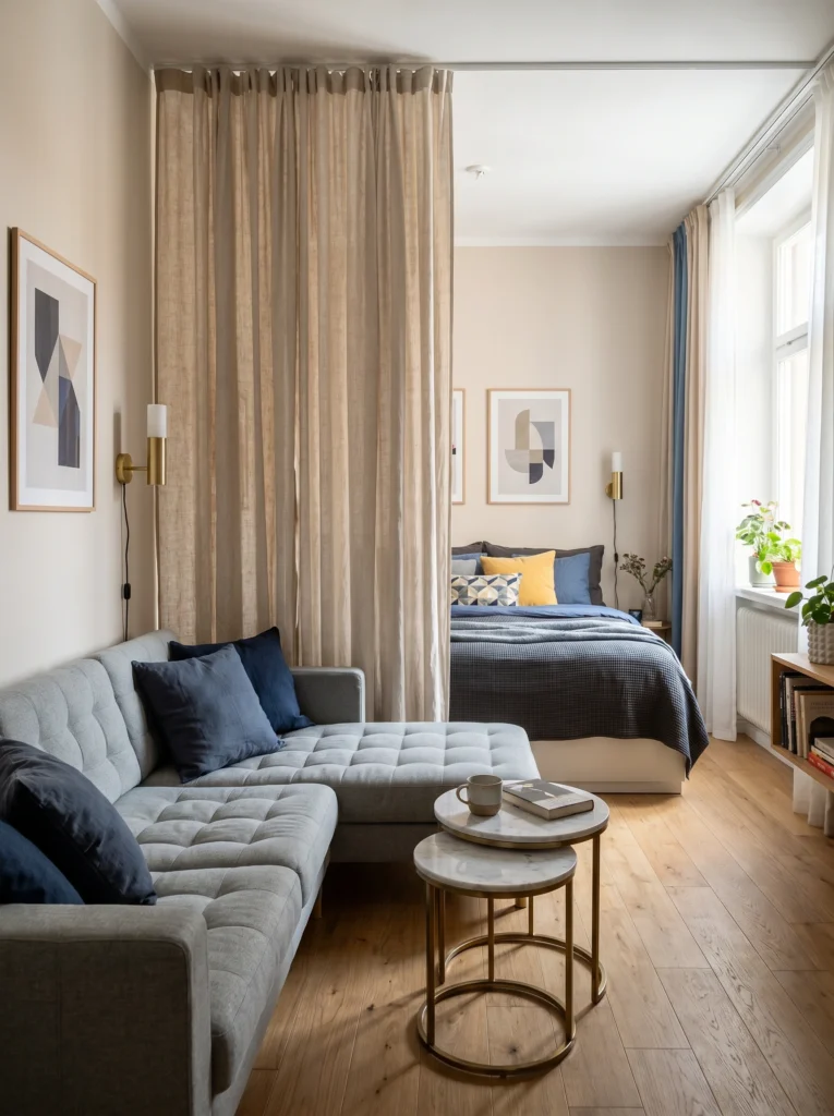 Studio Apartment Bedroom Separation Ideas