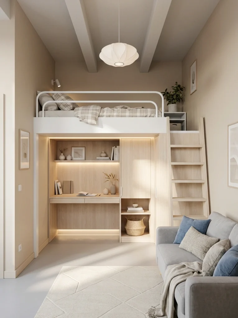 Genius Under-Loft Ideas for Studio Apartments
