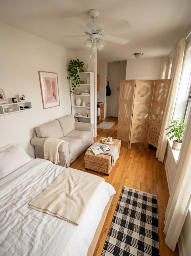 Folding Room Divider Ideas for Studio Apartments