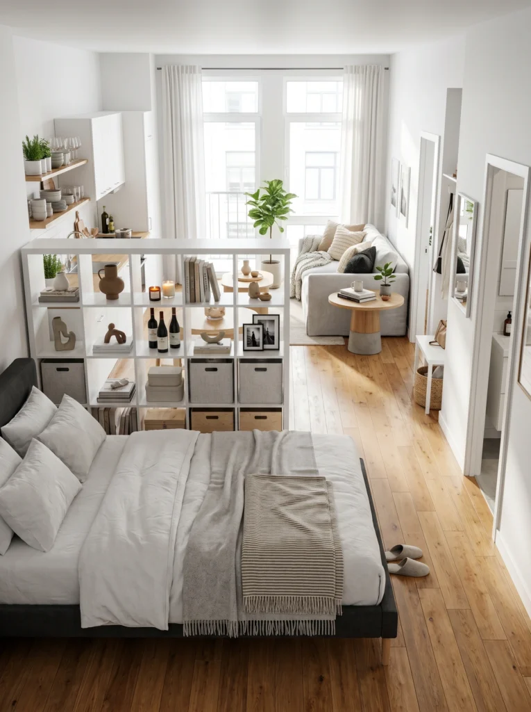 Stylish Ways to Separate a Bedroom in a Studio Apartment