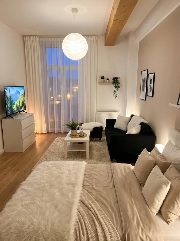 Studio Apartment Bedroom Lighting Ideas