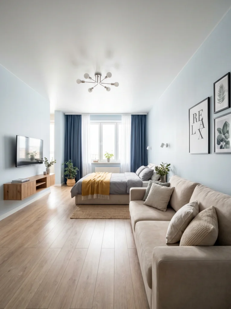 Studio Apartment Bedroom Wall Decor