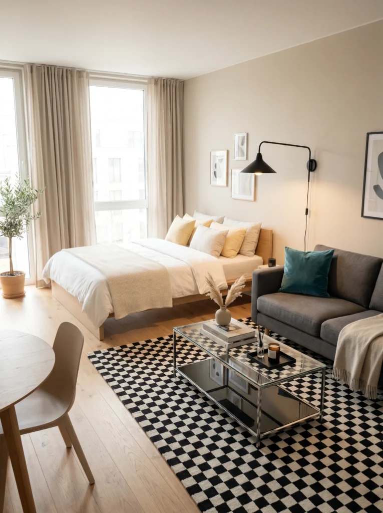 Mini Studio Apartment Rug Ideas