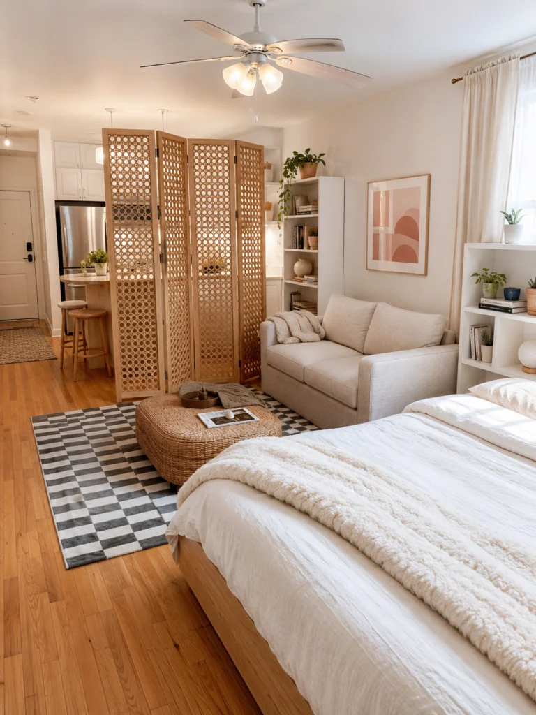 Folding Room Divider Ideas for Studio Apartments