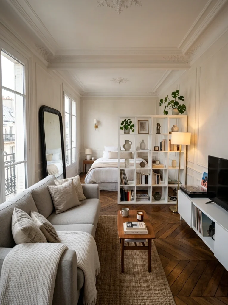 17 Smart Room Dividers with Storage for Studio Apartments