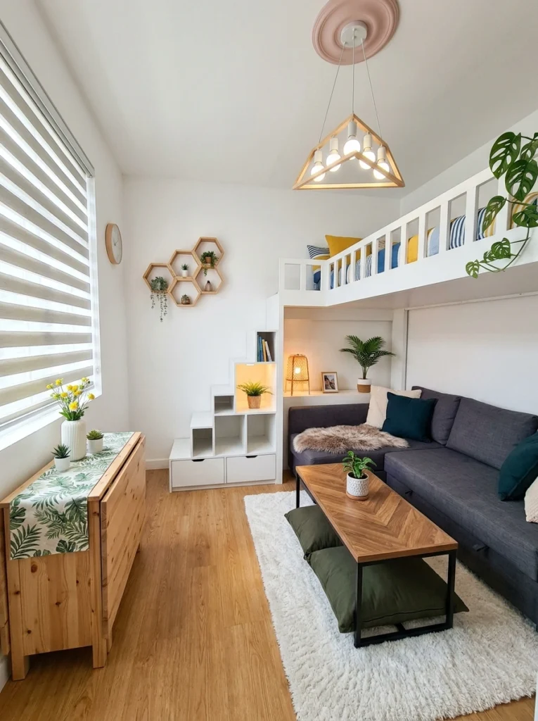 Genius Under-Loft Ideas for Studio Apartments