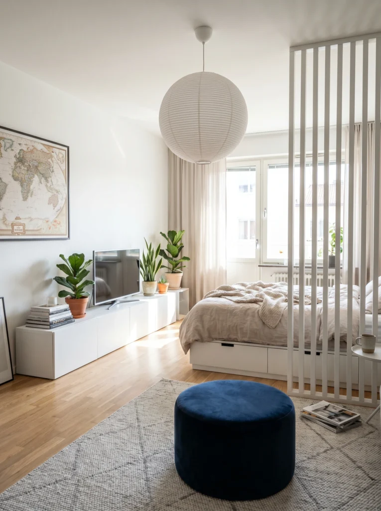Studio Apartment Bedroom Divider Ideas 