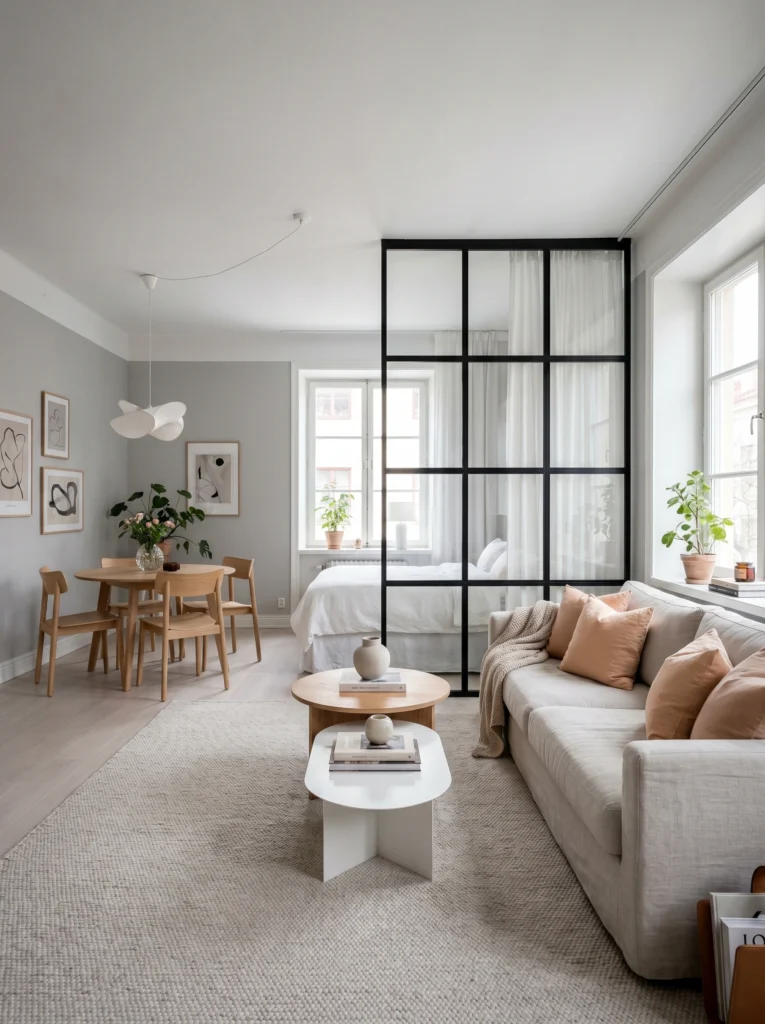 Studio Apartment Bedroom Divider Ideas 