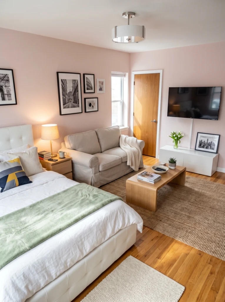 Studio Apartment Bedroom Wall Decor