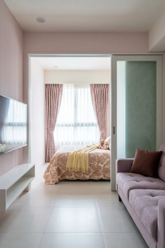 Mini Studio Apartment Curtain Ideas