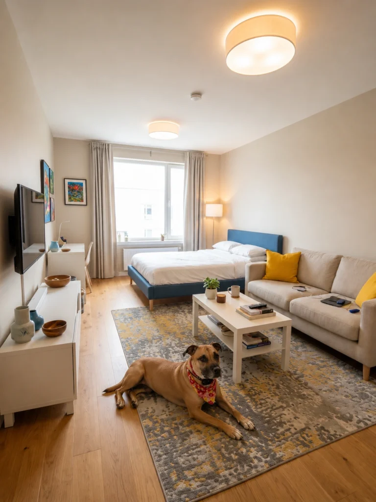  Studio Apartment ideas for women With Pets Dog-Friendly Layouts
