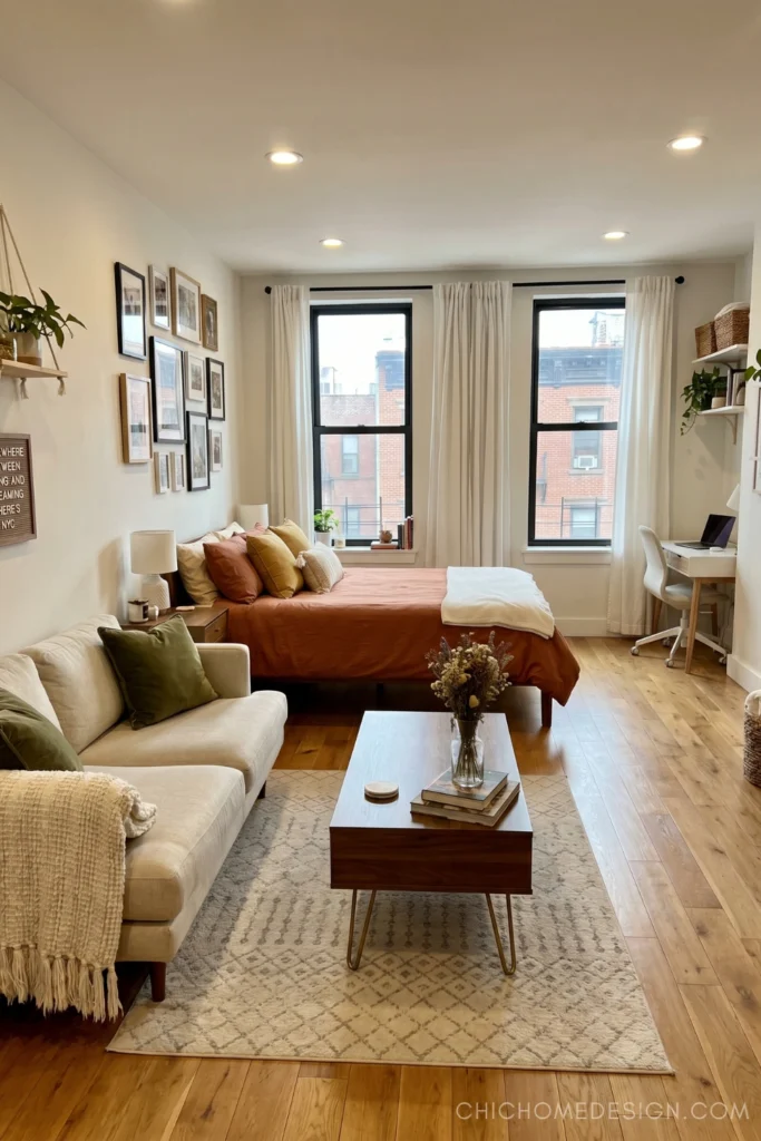 Mini Studio Apartment Curtain Ideas