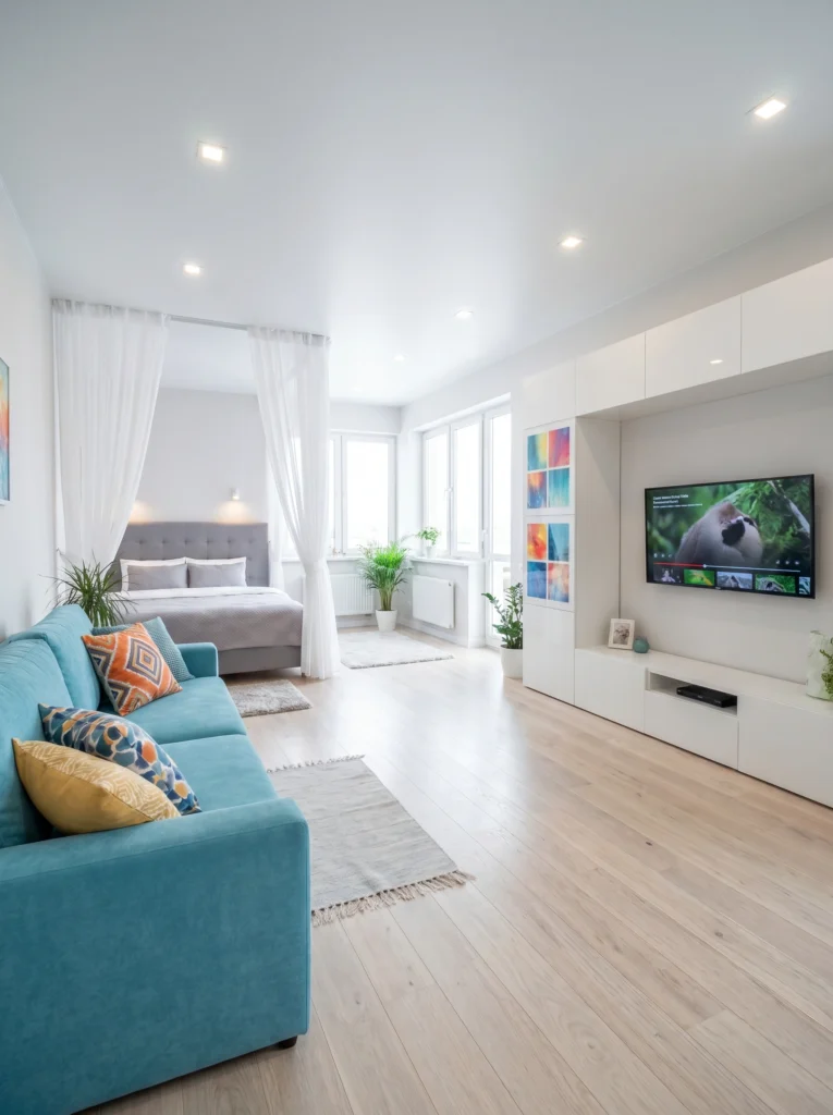 Studio Apartment Bedroom Divider Ideas 